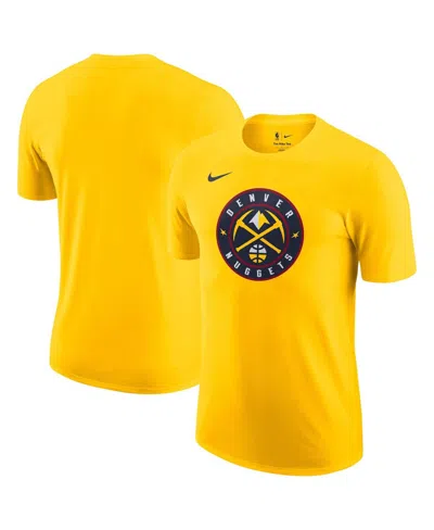 Nike Gold Denver Nuggets Essential T-shirt In Yellow