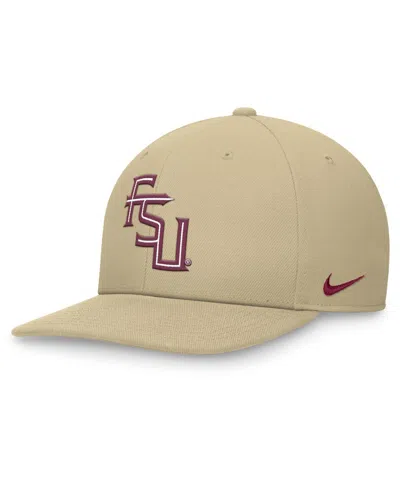 Nike Men's Gold Florida State Seminoles Primetime Pro Snapback Hat In Tan