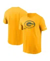 Nike Men's Gold Green Green Bay Packers Faded Essential T-shirt