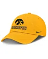 Nike Men's Gold Iowa Hawkeyes 2025 On-field Club Adjustable Hat