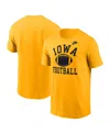 Nike Men's Gold Iowa Hawkeyes Legacy Football Icon T-shirt In Gold