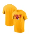 Nike Gold Kansas City Chiefs Primetime Helmet Essential T-shirt In Yellow