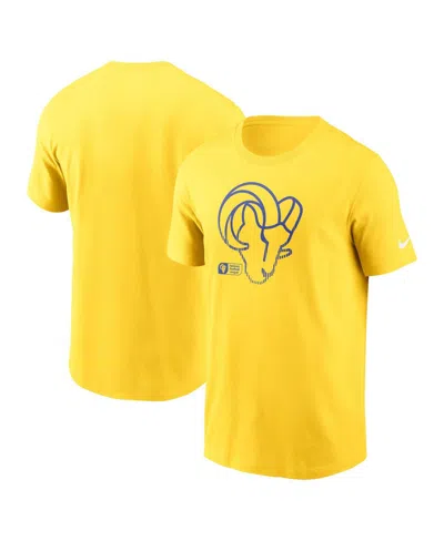 Nike Los Angeles Rams Faded Essential  Men's Nfl T-shirt In Gold