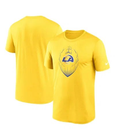 Nike Men's Gold Los Angeles Rams Primetime Legend Icon Performance T-shirt
