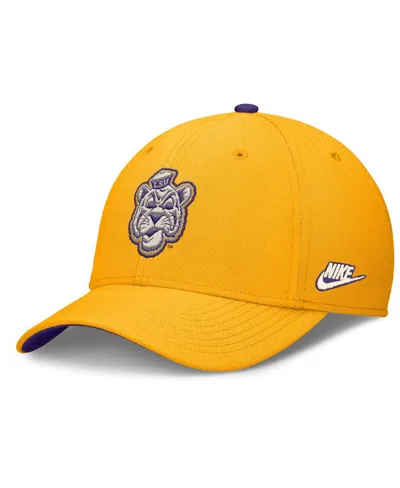 Nike Men's Gold Lsu Tigers Legacy Rise Performance Flex Hat