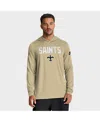 Nike Gold New Orleans Saints Sideline Alt Pack Dri-fit Lightweight Hooded Top In Gold