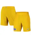 Nike Men's Gold Pitt Panthers 2024/25 Sideline Performance Woven Shorts In Gold