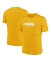 Nike Men's Gold Pittsburgh Pirates Authentic Collection Velocity Performance Practice T-shirt In Gold