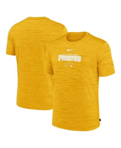 Nike Men's Gold Pittsburgh Pirates Authentic Collection Velocity Performance Practice T-shirt