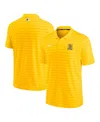 Nike Men's  Gold San Diego Padres Authentic Collection Victory Striped Performance Polo Shirt In Gold