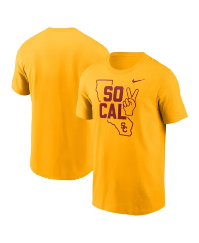 NIKE MEN'S GOLD USC TROJANS CAMPUS LOCAL T-SHIRT