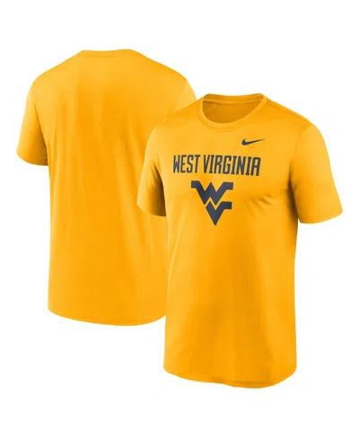 Nike Men's Gold West Virginia Mountaineers Lockup Legend Performance T-shirt