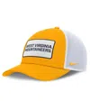 Nike Men's Gold/white West Virginia Mountaineers 2025 On-field Rise Patch Trucker Adjustable Hat In Multi
