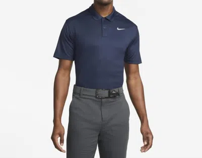 Nike Men's Golf Polo Shirt In Obsidian White In Blue