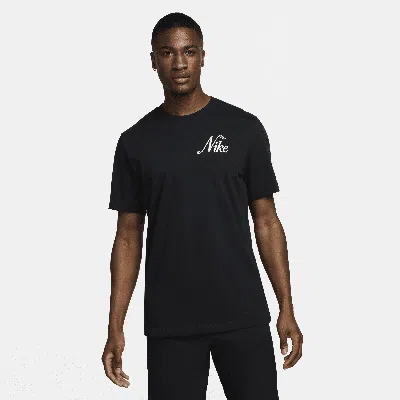 Nike Men's Classic-fit Embroidered Logo Graphic Golf T-shirt In Black