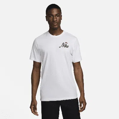Nike Men's Classic-fit Embroidered Logo Graphic Golf T-shirt In White