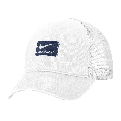 Nike Men's Golf Trucker Cap In White