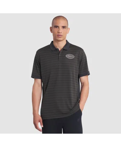 Nike Men's Gotham Green New York Jets 2025 Rivalries Collection Sideline Victory Striped Dri-fit Polo Shi In Gray