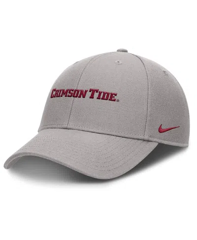 Nike Men's Gray Alabama Crimson Tide 2025 On-field Rise Performance Adjustable Hat