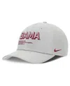 Nike Gray Alabama Crimson Tide 2025 Sideline Dust Pinched Rise Adjustable Hat In Gray