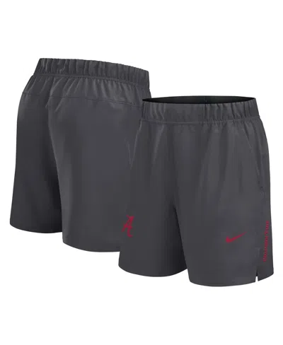 Nike Men's Gray Alabama Crimson Tide Primetime Woven Victory Performance Shorts In Black