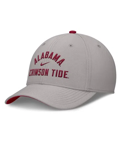 Nike Gray Alabama Crimson Tide Rise Prep Performance Flex Hat