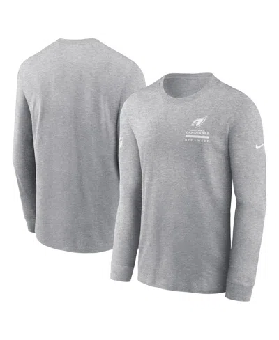 Nike Men's Gray Arizona Cardinals Sideline Performance Long Sleeve T-shirt