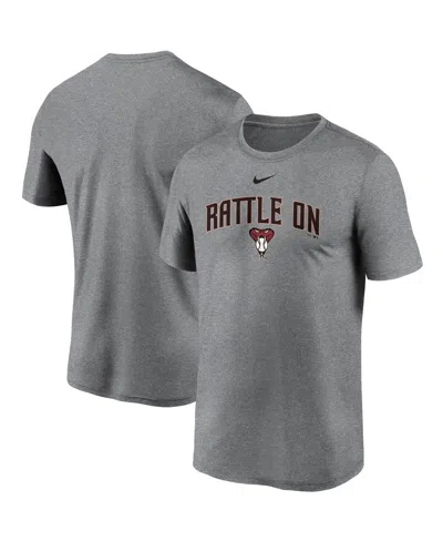 Nike Men's Gray Arizona Diamondbacks Local Font Legend T-shirt