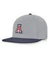 Nike Men's Gray Arizona Wildcats On-field Dugout True Performance Fitted Hat In Gray