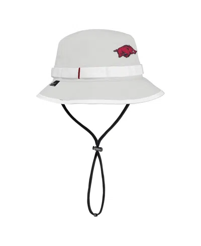 Nike Men's Gray Arkansas Razorbacks 2025 On-field Boonie Performance Bucket Hat In White