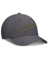 Nike Men's Gray Athletics Swoosh Performance Flex Hat In Gray