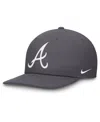 Nike Men's Gray Atlanta Braves Pro Performance Snapback Hat In Gray