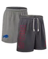 Nike Men's Gray Buffalo Bills Sideline Reversible Performance Shorts In Multi