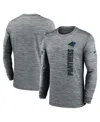 Nike Men's Gray Carolina Panthers 2024 Sideline Velocity Performance Long Sleeve T-shirt In Gray