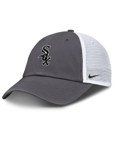 NIKE MEN'S GRAY CHICAGO WHITE SOX ADJUSTABLE TRUCKER HAT