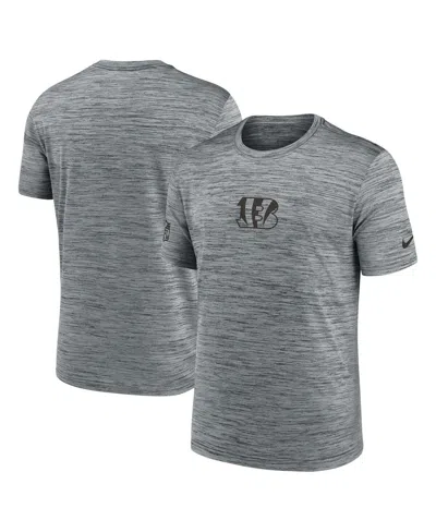 Nike Men's Gray Cincinnati Bengals Sideline Velocity Performance T-shirt
