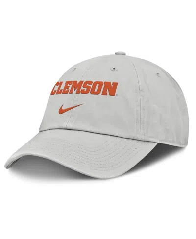 NIKE MEN'S GRAY CLEMSON TIGERS 2025 ON-FIELD GAMEDAY CLUB ADJUSTABLE HAT
