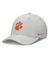 Nike Gray Clemson Tigers Rise Practice Performance Adjustable Hat