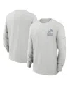 Nike Gray Detroit Lions Essential Heavy Max90 Long Sleeve T-shirt In Gray