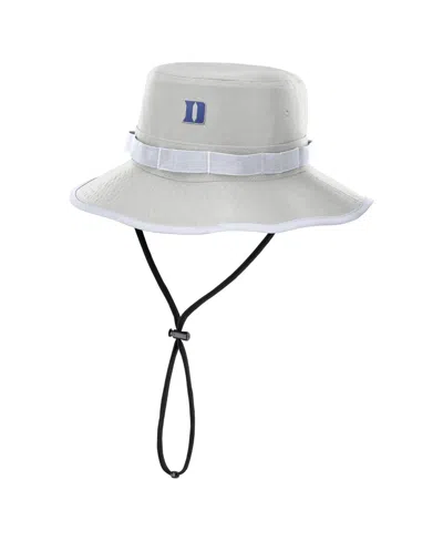 Nike Men's Gray Duke Blue Devils 2025 Sideline Apex Boonie Performance Bucket Hat