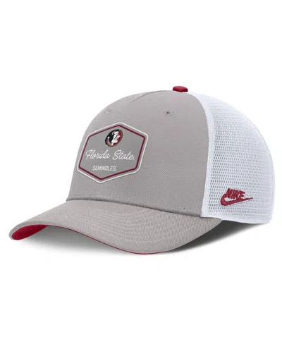 Nike Men's Gray Florida State Seminoles Rise Legacy Adjustable Trucker Hat