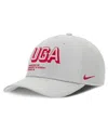 Nike Men's Gray Georgia Bulldogs 2025 Sideline Dust Pinched Rise Adjustable Hat In Gray