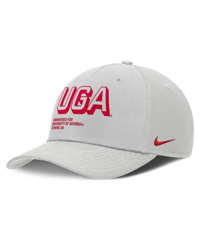 Nike Men's Gray Georgia Bulldogs 2025 Sideline Dust Pinched Rise Adjustable Hat