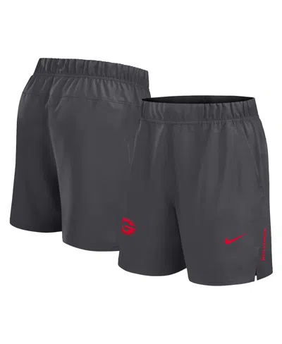 NIKE MEN'S GRAY GEORGIA BULLDOGS PRIMETIME WOVEN VICTORY PERFORMANCE SHORTS