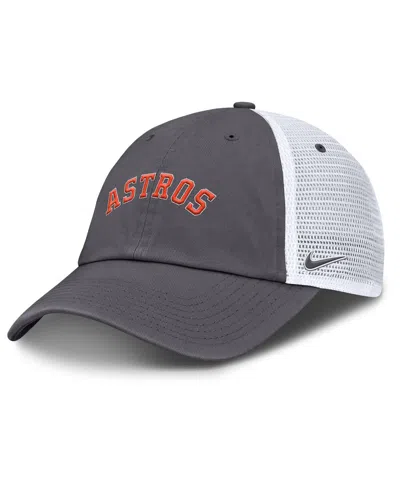 Nike Kids' Men's Gray Houston Astros Wordmark Club Adjustable Trucker Hat