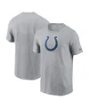 Nike Heathered Gray Indianapolis Colts Primary Logo T-shirt In Gray