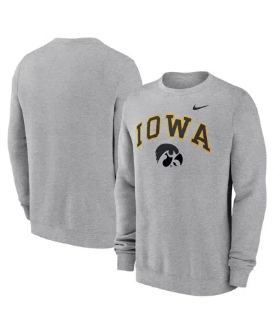 Nike Men's Gray Iowa Hawkeyes Arch Pullover Sweatshirt