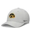Nike Men's Gray Iowa Hawkeyes Rise Practice Performance Adjustable Hat In Gray