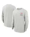 Nike Gray Kansas City Chiefs Essential Heavy Max90 Long Sleeve T-shirt In Gray