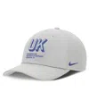 Nike Men's Gray Kentucky Wildcats 2025 Sideline Dust Pinched Rise Adjustable Hat In White